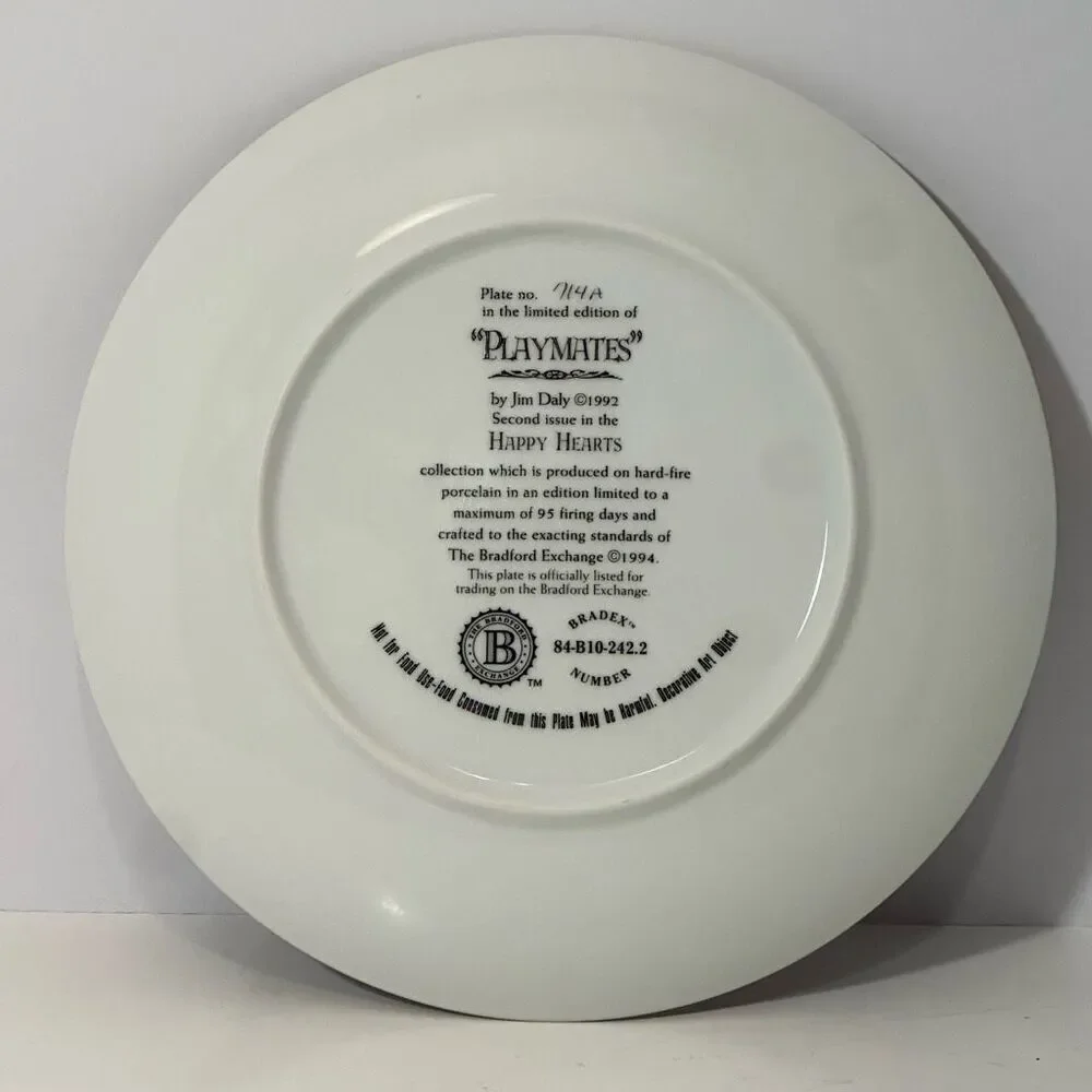 Vintage Bradford Exchange “Playmates” by Jim Daly 1992